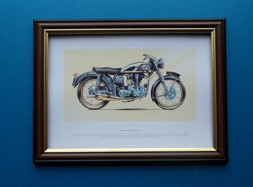 Motorbike print framed - ,