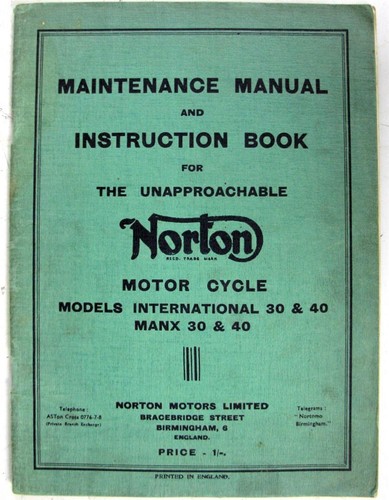 Norton international manx 30 - norton,